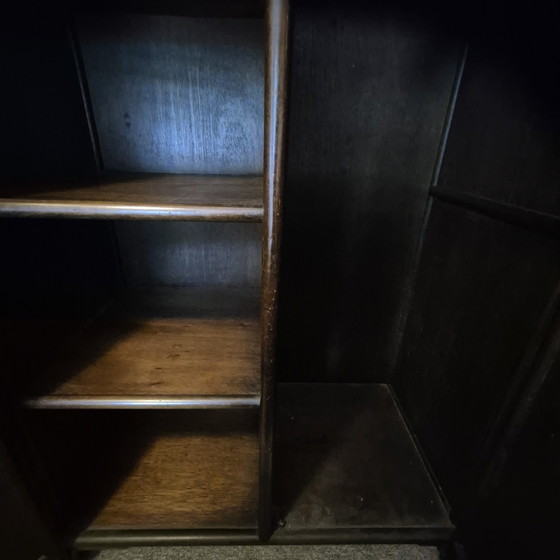 Image 1 of Armadio in rattan marrone scuro, dimensioni 180x112x66 cm.