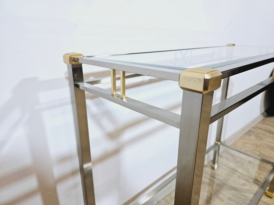 Hollywood Regency Konsolentisch – Metal, Chrome (photo 2 of 15)