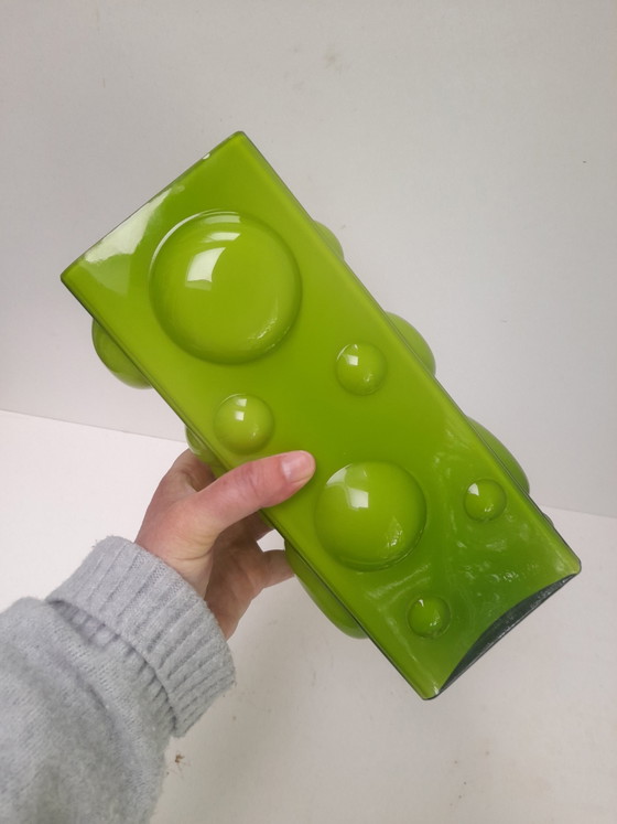 Image 1 of Grüne Space Age-Blasenvase von Illums Bolighus, 70er Jahre