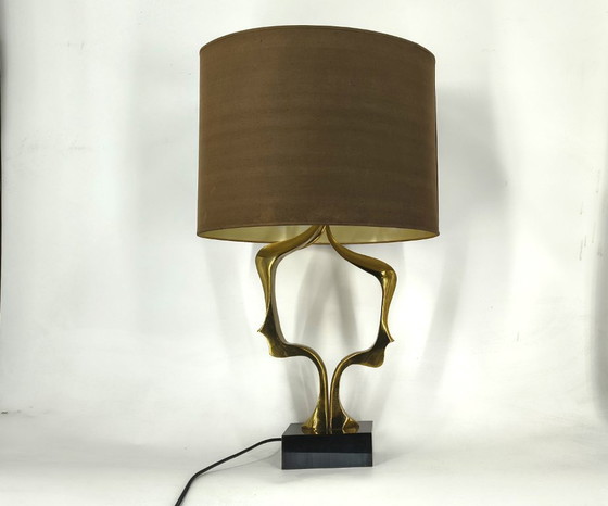 Image 1 of Bronze table lamp by Willy Daro, 1970s