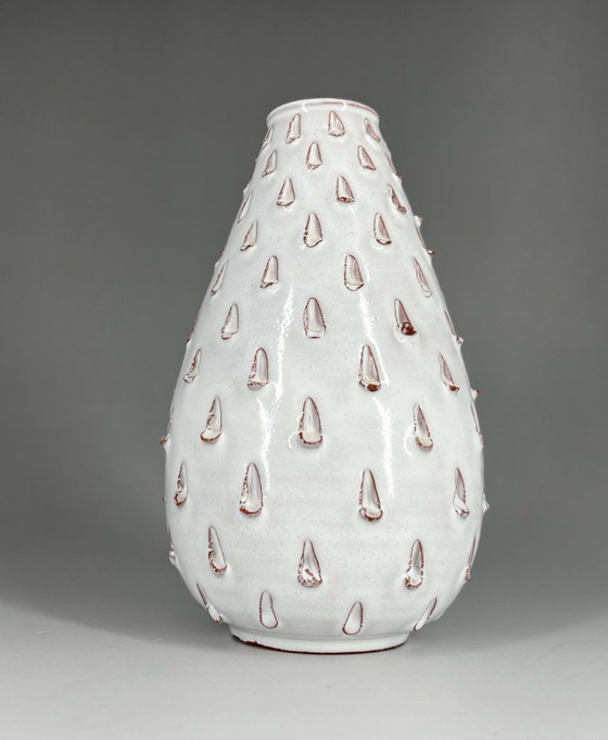Image 1 of Vase aus Hallstatt-Keramik (gestempelt „Hallstatt Austria“) – Gudrun Baudisch-Wittke zugeschrieben – 1950er Jahre