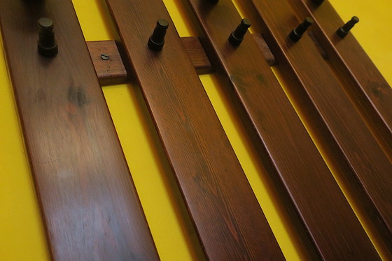 Image 1 of Mid-Century Wall-Mounted Coat and Hat Rack, 1960s
