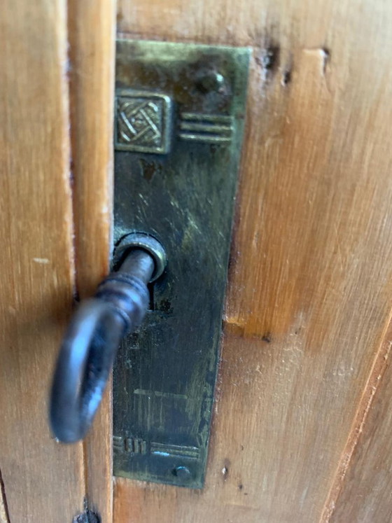 Image 1 of Vintage Kersenhouten Kast met Lades en Opzetstuk