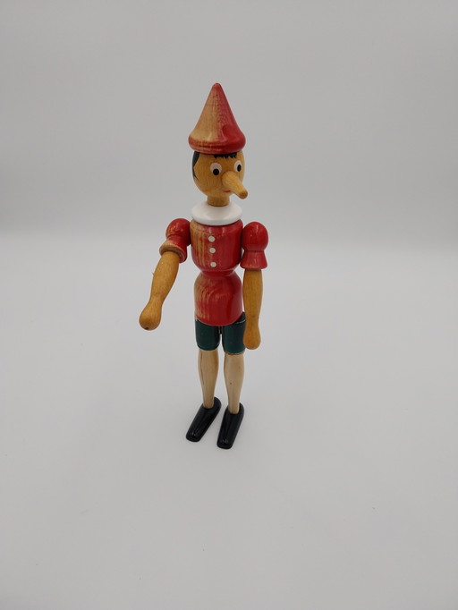 1 x poupée pinokkio mastro geppetto fabriquée en Italie dans les années 1950