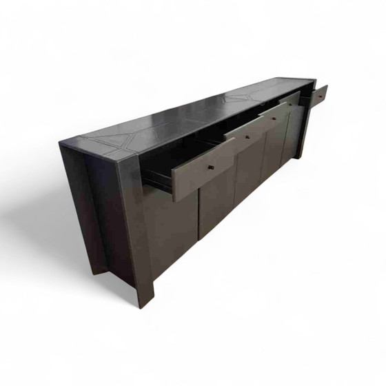 Image 1 of Juego completo de escritorio de cuero - Guido Faleschini - (7 piezas)