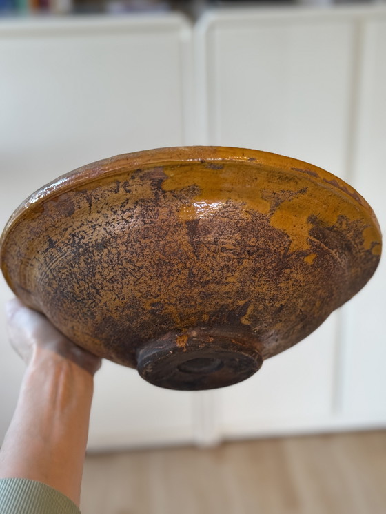 Image 1 of Vintage handmade terracotta bowl – Mediterranean centerpiece