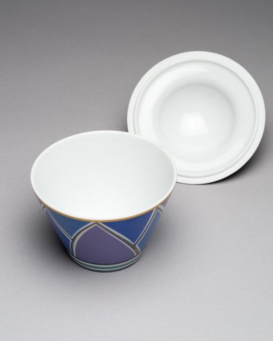 Image 1 of Rosenthal - Solveig Samhaber - Box - Künstler-Sammeldosen "Artist Collection Boxes" series Porcelain Post-modern Memphis-Era