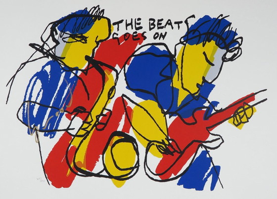 Herman Brood The Beat Goes On Sur Toile – Lithographies et sérigraphies, Canvas (photo 3 of 5)