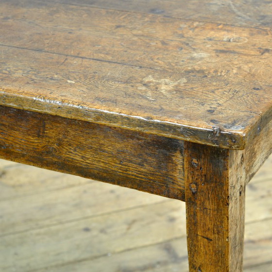 Image 1 of Franse eikenhouten tafel, circa 1850