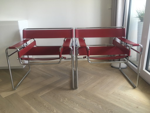 2x Marcel Breuer B3 Wassily-Stoel
