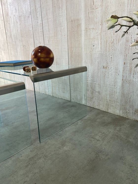 Image 1 of Set of 3 Galliotti & Radice 70's coffee tables
