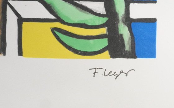 Fernand Leger : Les Constructeurs Au Palmier, Lithographie Signée – Lithographies et sérigraphies, Paper (photo 3 of 11)