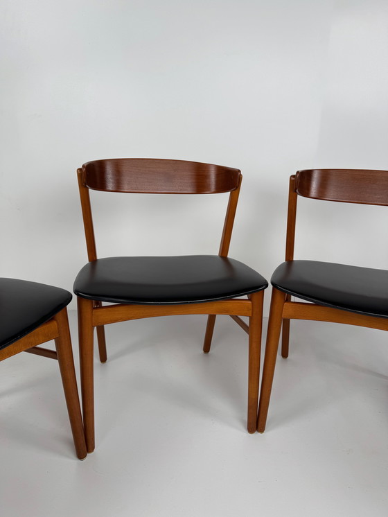 Image 1 of Set van 6 Farstrup model 206 eetkamerstoelen – Deens mid-century design