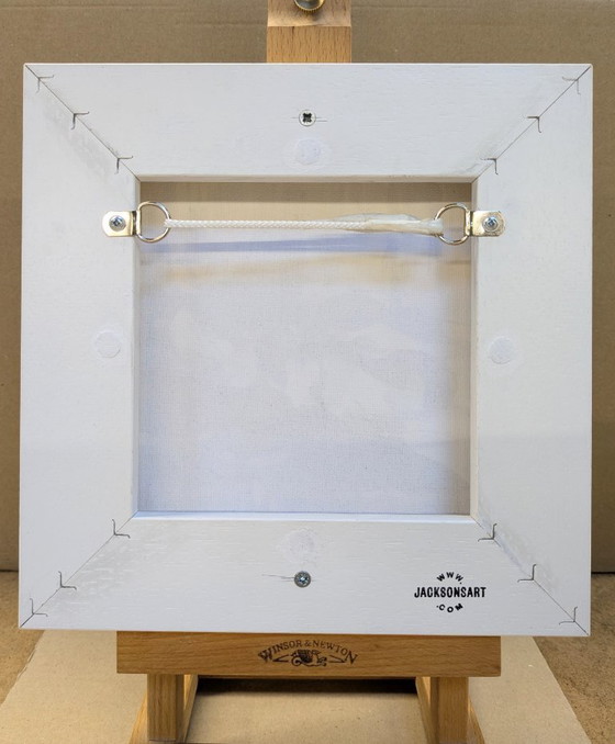 Image 1 of SIDMOUTH SEASCAPE ACRYLIC PAINTING CANVAS LADRAM BAY ORIGINAL FRAMED NIGEL WATERS