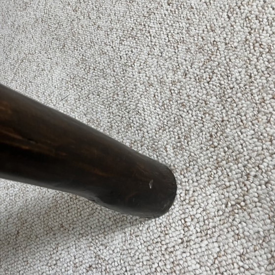 Image 1 of Mesa de centro rústica de madera maciza, estilo Wabi-Sabi, década de 1970.
