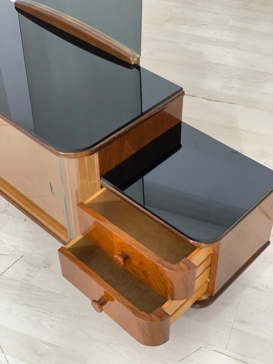 Image 1 of Art Deco mirror chest of drawers Hallway cupboard Bedroom cupboard