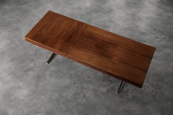 Image 1 of Vintage Mid-Century German Modern Rosewood Adjustable Console from E.M.Ü., 1960s