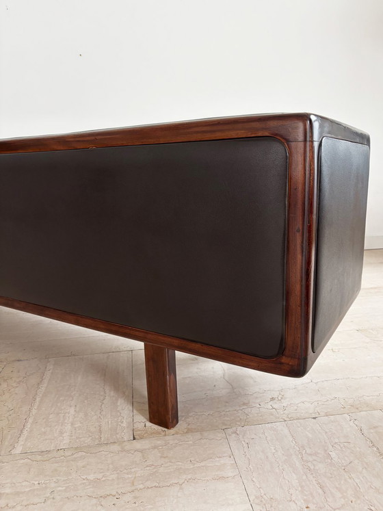Credenza in legno e pelle, Finlandia, anni '50 – Credenze con vetrina, Scandinavian (photo 12 of 21)