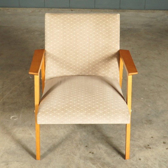 Poltrone da salotto danesi – velluto – noce – anni '60 – Textile (photo 3 of 15)