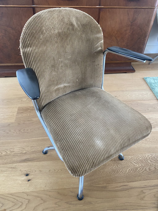 Gispen 356 Office Chair With Armrests, 1930s