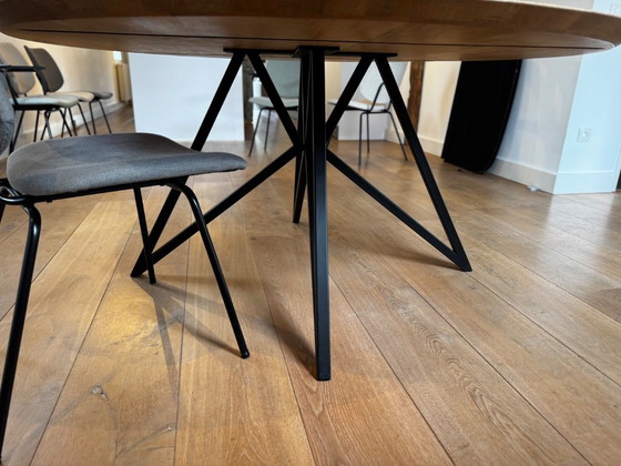 Studio Henk Eetkamer Tafel Rond 160cm – Eettafels, Metal, Wood (photo 4 of 6)