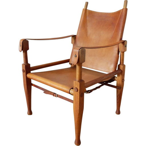 Poltrona Safari vintage di Wilhelm Kienzle per Wohnbedarf anni '50
