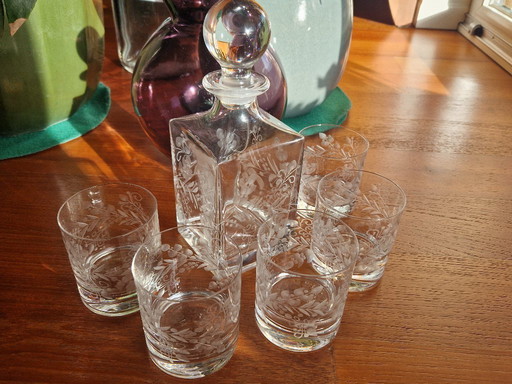 Set liquori cristallo Da Vinci Alta qualità made in Italy