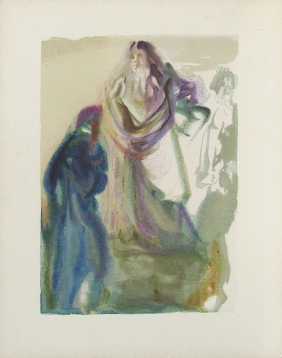 Image 1 of Salvador Dalí Göttliche Komödie Paradies 28 - Der Marsch zu Gott Holzschnitt 1960