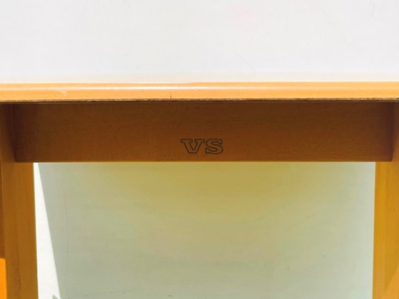 Image 1 of Houten Casala schoolbank & stoel. Vintage 60s 