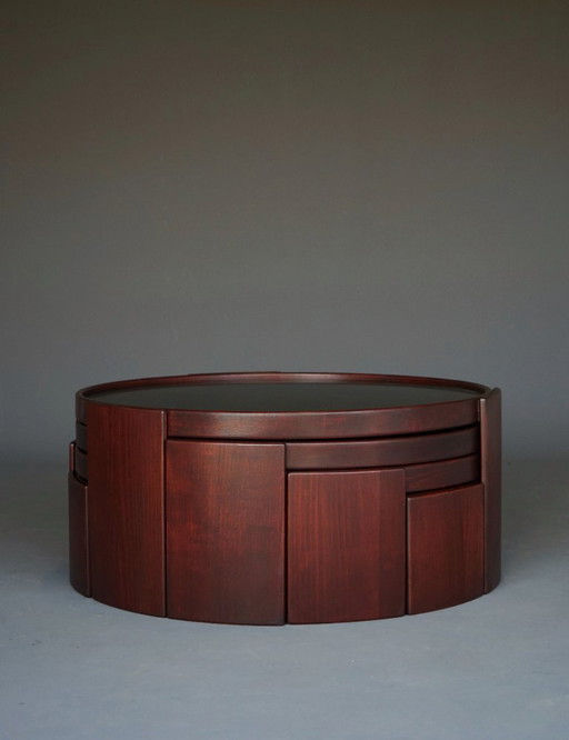 Model 780/783 Stacking Tables by Gianfranco Frattini for Cassina, 1960s-1970s, Set of 4
