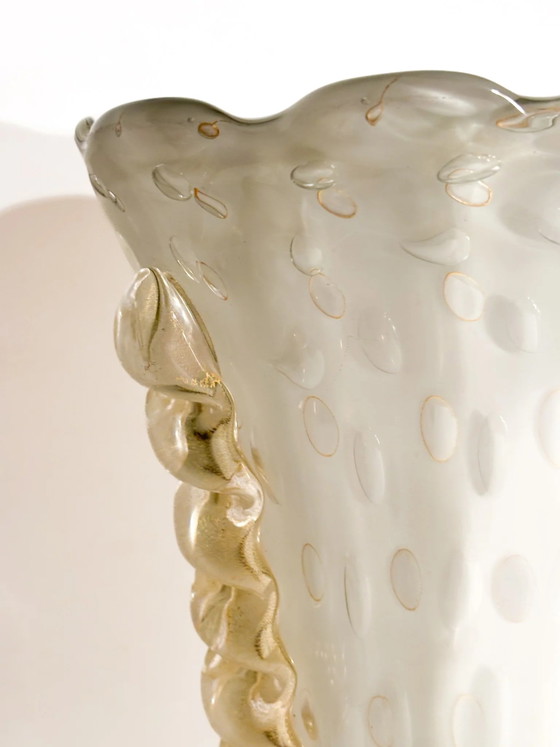 Murano Bullicante Glass Vase by Barovier & Toso, 1960s – Murano Glass (photo 5 of 16)