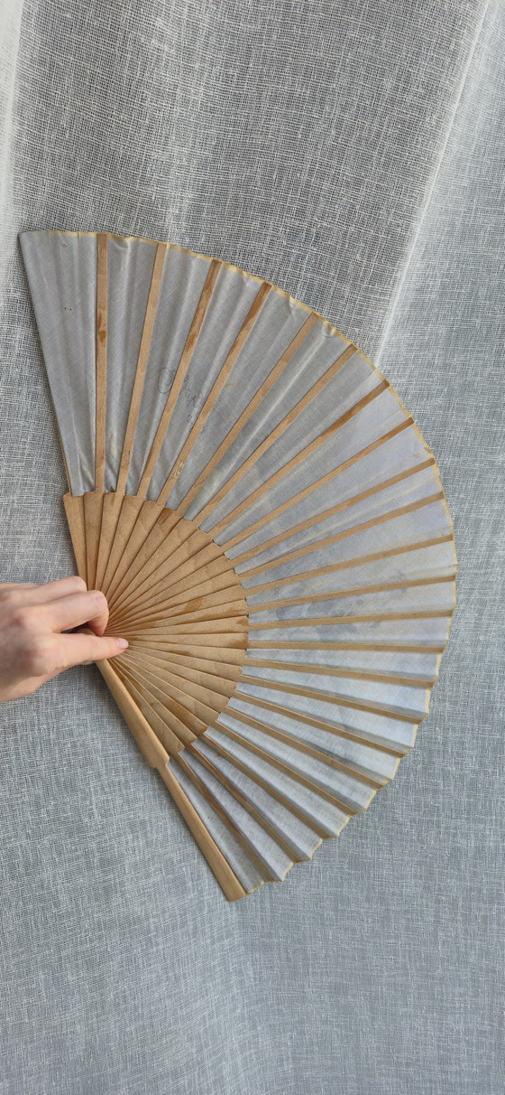 Image 1 of Vintage decoratieve waaier - Goya scène - 27 cm