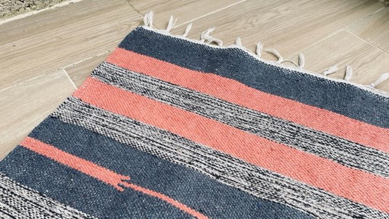 Image 1 of Kelim Teppich Baumwolle 1980er Jahre