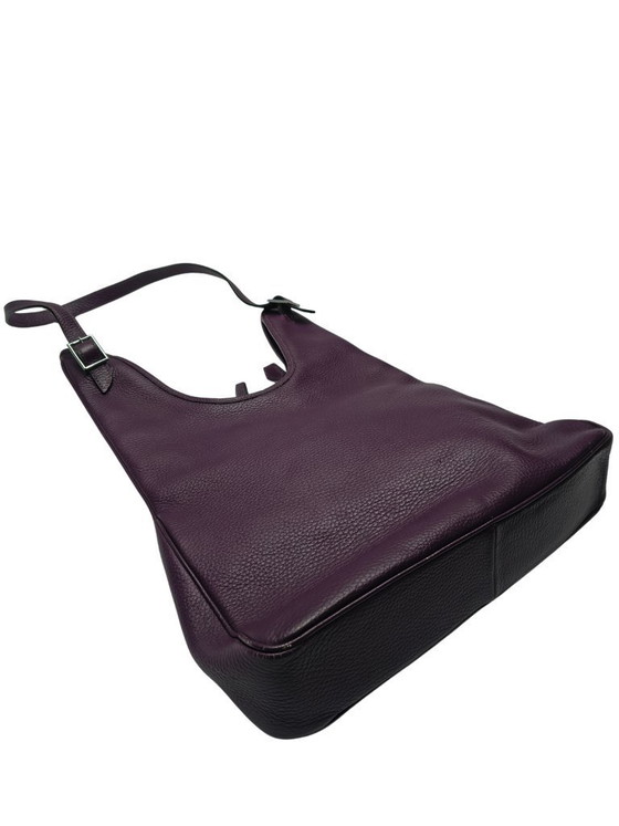 Image 1 of Sac bandoulière Hermès Massai PM Raisin en cuir Clémence – 2009