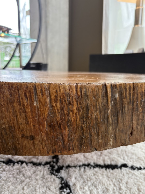 Baumstammtisch 50er Jahre – Couchtische, Holz (photo 2 of 5)