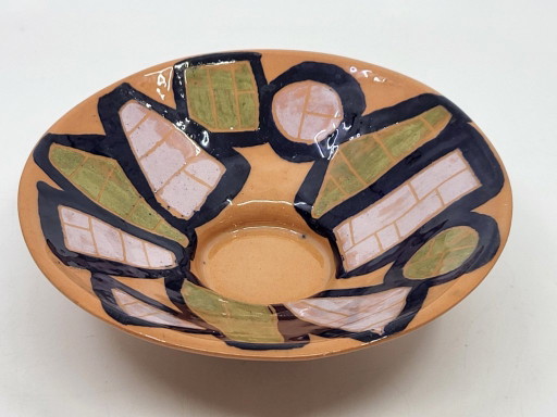 Keramische Kandelaar van Gabrielle Mackiewicz, Frankrijk, 1950