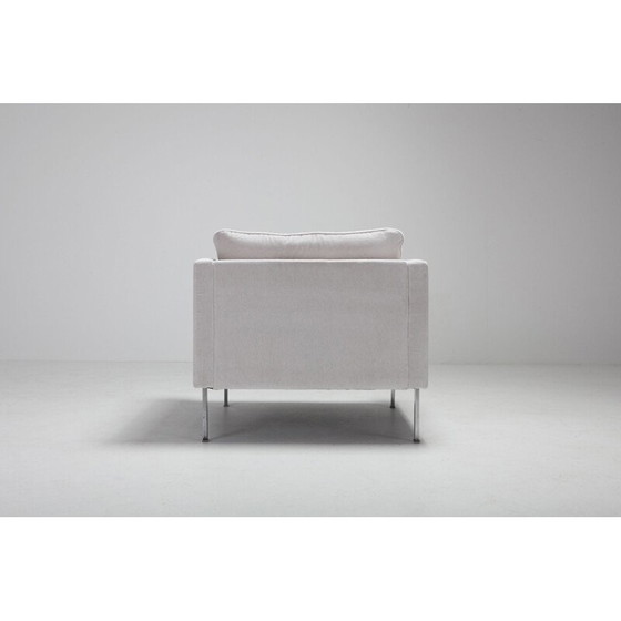 Image 1 of Pair of vintage armchairs in off-white velvet by Pierre Paulin for Artifort, Netherlands 1962