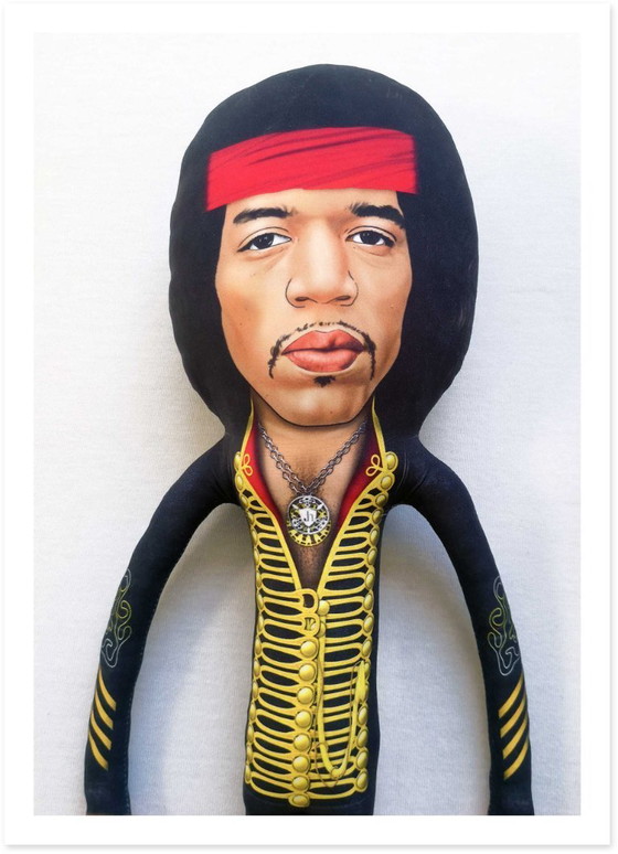 Image 1 of Jimi Hendrix kunstpop cadeau | Muziekkamerdecoratie | Verzamelbaar rockicoon | Woondecoratie voor volwassen fans