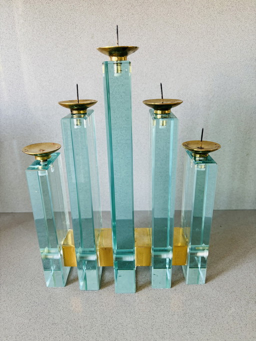 Ontwerp kandelaar Galotti & Radice kristalglas