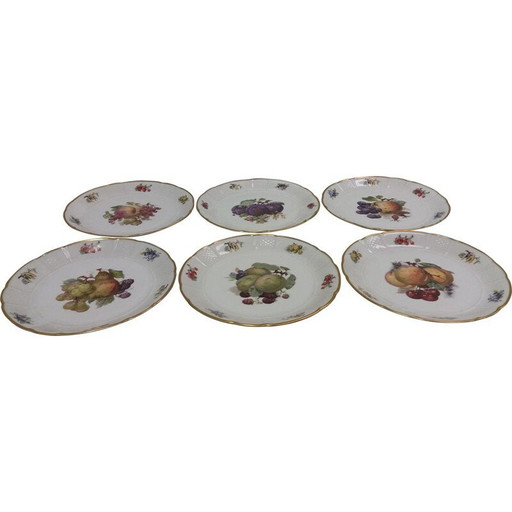 Set van 6 stuks vintage porseleinen borden van Rosenthal, Tsjechië