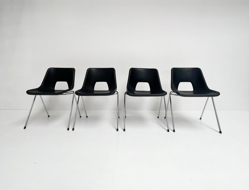 Ensemble de 4 chaises Järvo par Niels Gammelgaard, années 1980