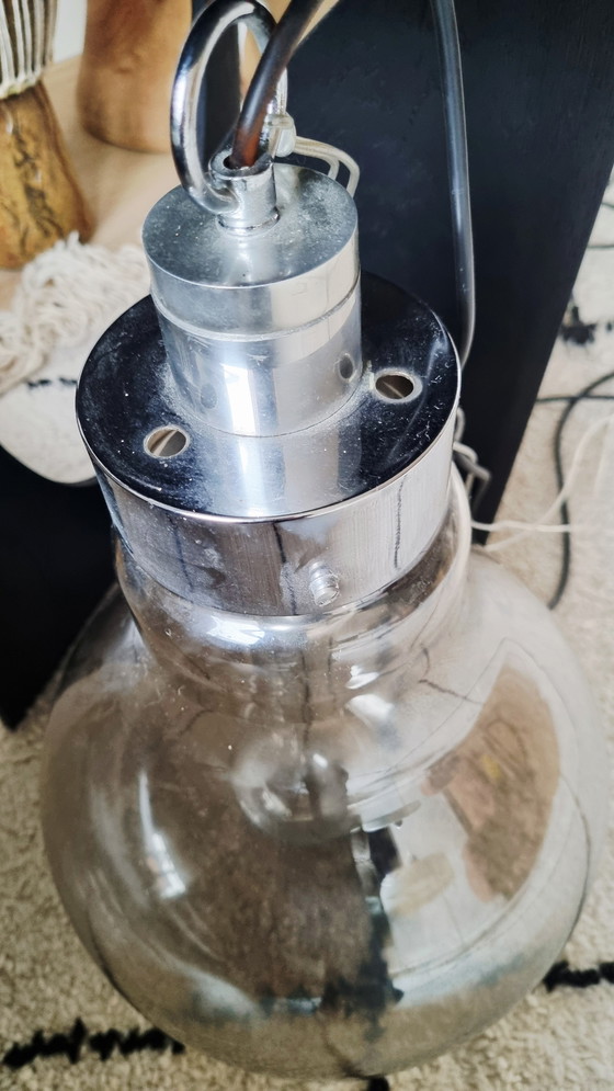 Image 1 of Grande suspension en forme d'ampoule incandescente 48 cm, style vintage parisien