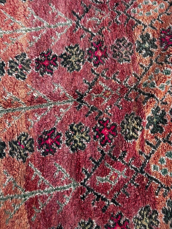 Image 1 of Rare Vintage Moroccan Boujad Rug 200 x 350 cm – Large Handwoven Berber Wool Carpet – Collector Piece