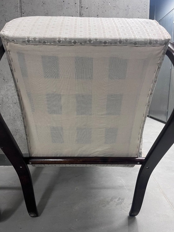 Image 1 of Pair of Halabala H269 Armchairs – Jindřich Halabala Art Deco Czech Lounge Chair