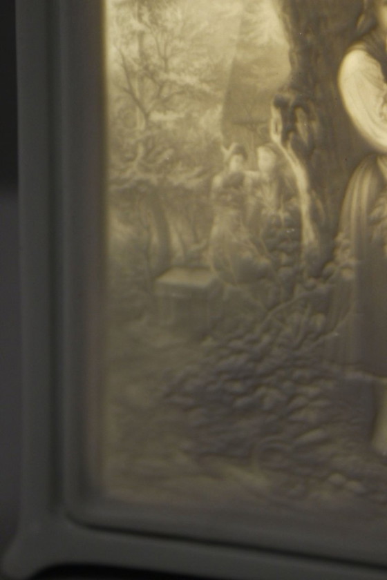 Image 1 of Lampada da notte vintage in porcellana Lithophane, metà del XX secolo, Limoges