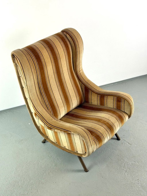 Marco Zanuso "Senior" Poltrona Per Arflex, 1951 – fauteuils, Brass (photo 2 of 13)