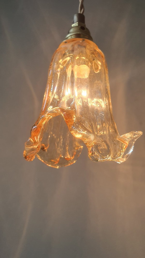 Image 1 of Ensemble de 2 suspensions vintage de Murano - Italie - Milieu du XXe siècle