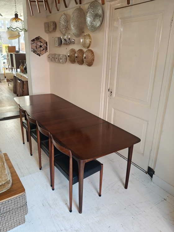 Tavolo da pranzo design vintage Lubke con 4 prolunghe – Tavoli da pranzo, Legno (photo 6 of 15)