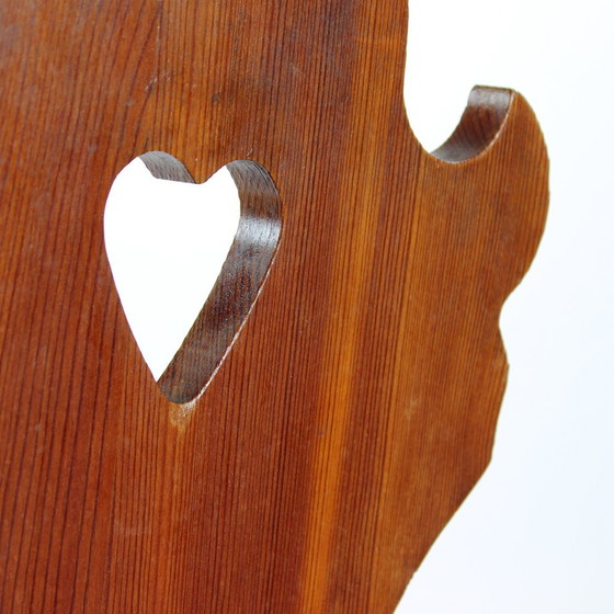 Image 1 of Folk Style Dining Chair In Wood, Czechoslovakia 1973