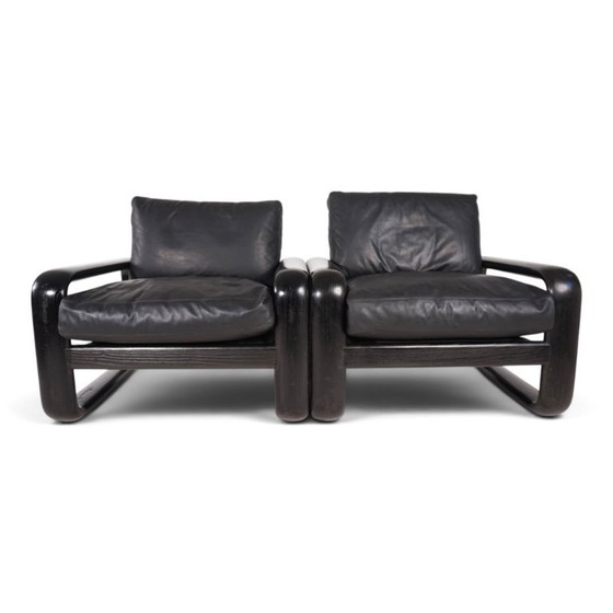 Set van 2 Rosenthal Hombre leren fauteuils van Burkhard Vogtherr, 1970 – Leather, Vintage (photo 4 of 20)